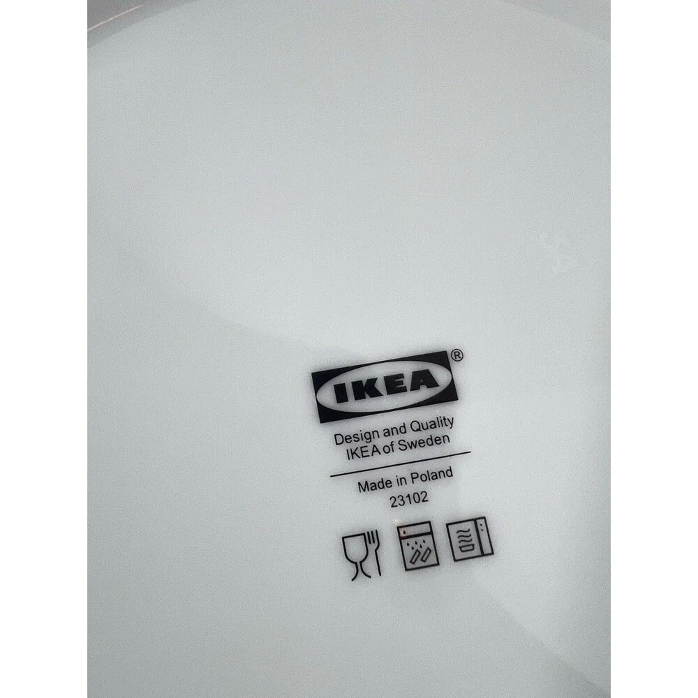 IKEA Plate Pink green platter dish 11